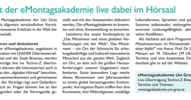 Mit der eMontagsakademie live dabei im Hörsaal