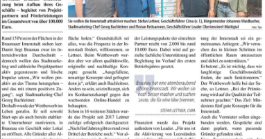 Gründer-Wettbewerb soll die Braunauer Innenstadt neubeleben