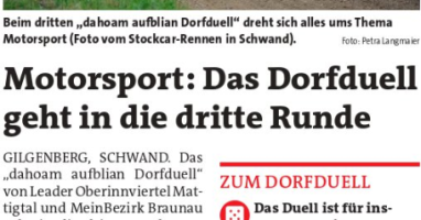 Motorsport: Das Dorfduell geht in die dritte Runde