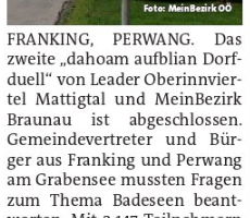 Franking gewinnt das zweite Dorfduell