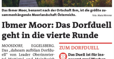 Ibmer Moor: Das Dorfduell geht in die vierte Runde