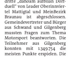 Zwei Gewinner beim Dorfduell