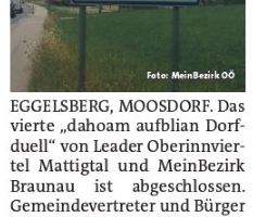 Eggelsberg gewinnt das vierte Dorfduell