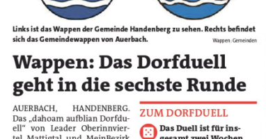 Wappen: Das Dorfduell geht in die sechste Runde
