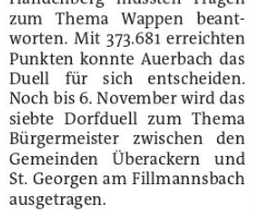 Auerbach gewinnt sechstes Dorfduell