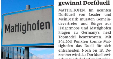 Mattighofen gewinnt Dorfduell