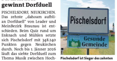 Pischelsdorf gewinnt Dorfduell