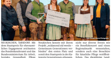 Mit Staatspreis in der Kategorie Generationen ausgezeichnet