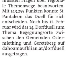 13. Dorfduell geht an St. Pantaleon