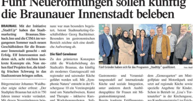 StadtUp                                                                                                                                                                                                                        F&uuml;nf Neuer&ouml;ffnungen sollen k&uuml;nftig die Braunauer Innenstadt beleben