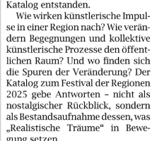 Katalog zu Festival der Regionen
