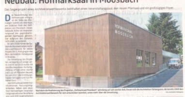 Revitalisierung des "Hofmarksaal Moosbach"